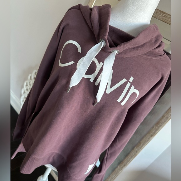 NWOT Calvin Klein Performance Funnel Neck Logo Sweat Shirt - Picture 1 of 10